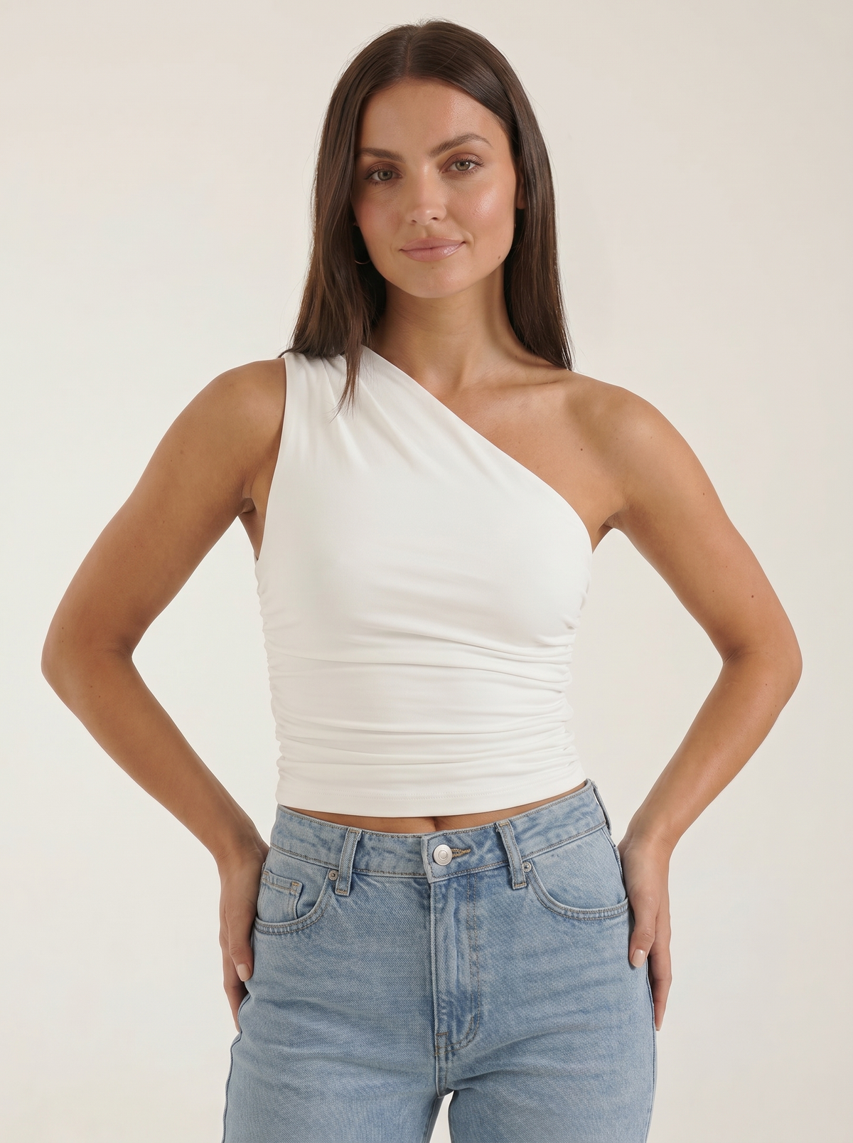 Briony Top Asymétrique Sans Manches