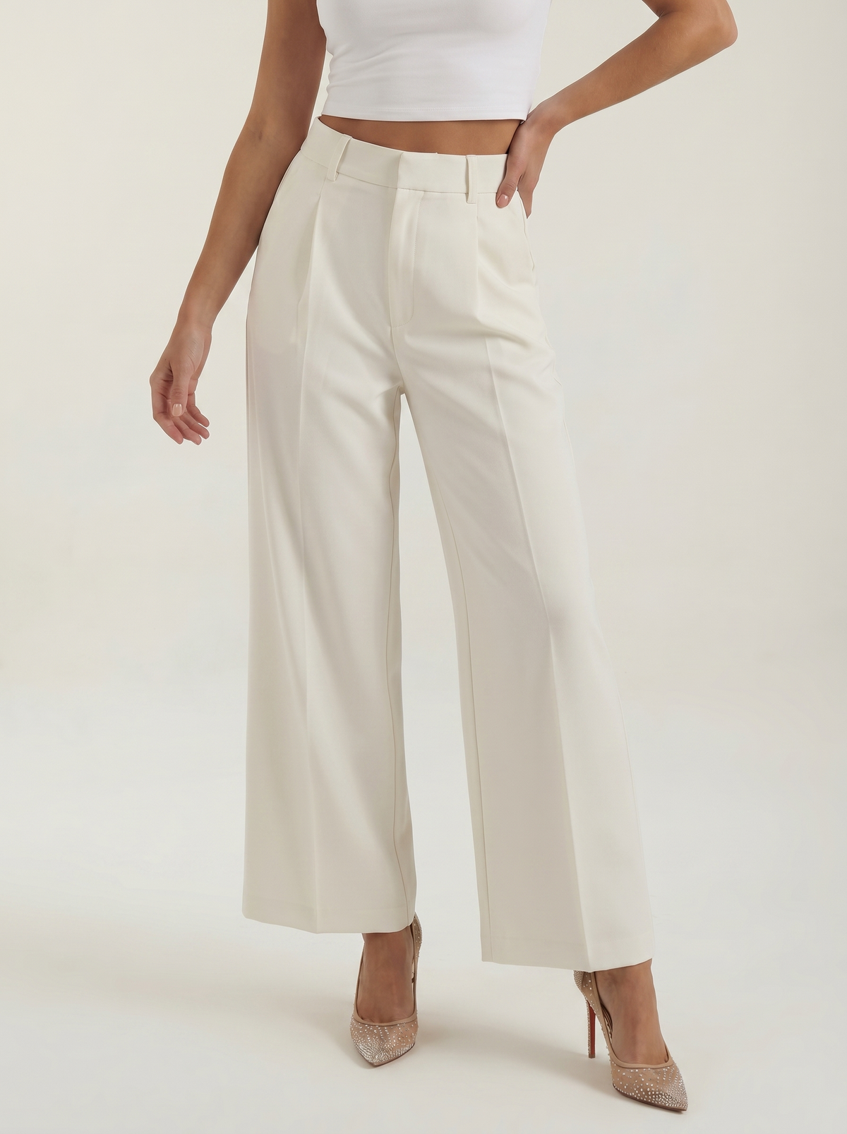 Emma Pantalon À Jambe Large