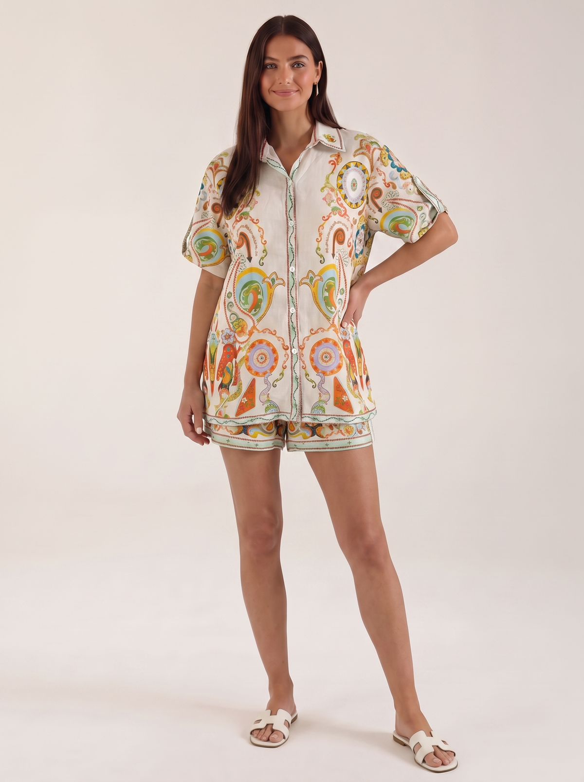 Brenda Ensemble Blouse Oversize Et Short