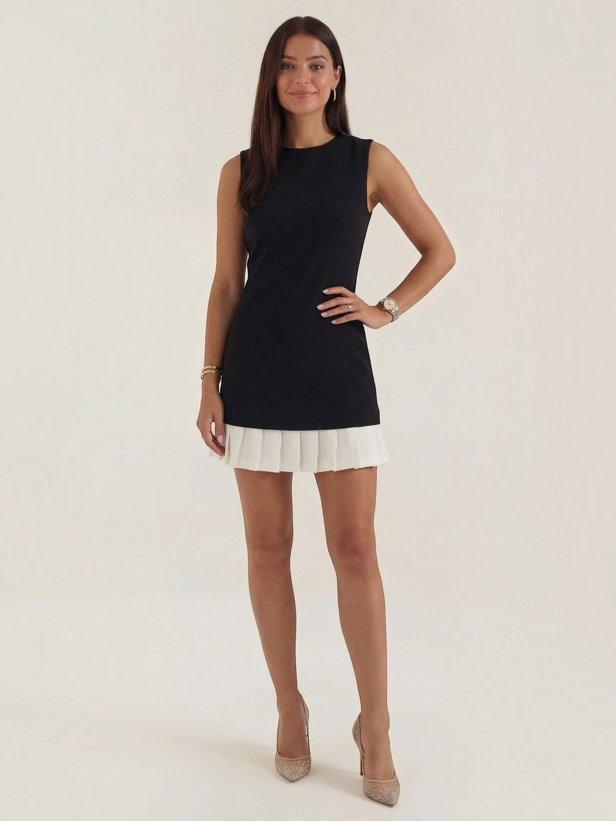 Celine Robe Trapèze Courte Sans Manches