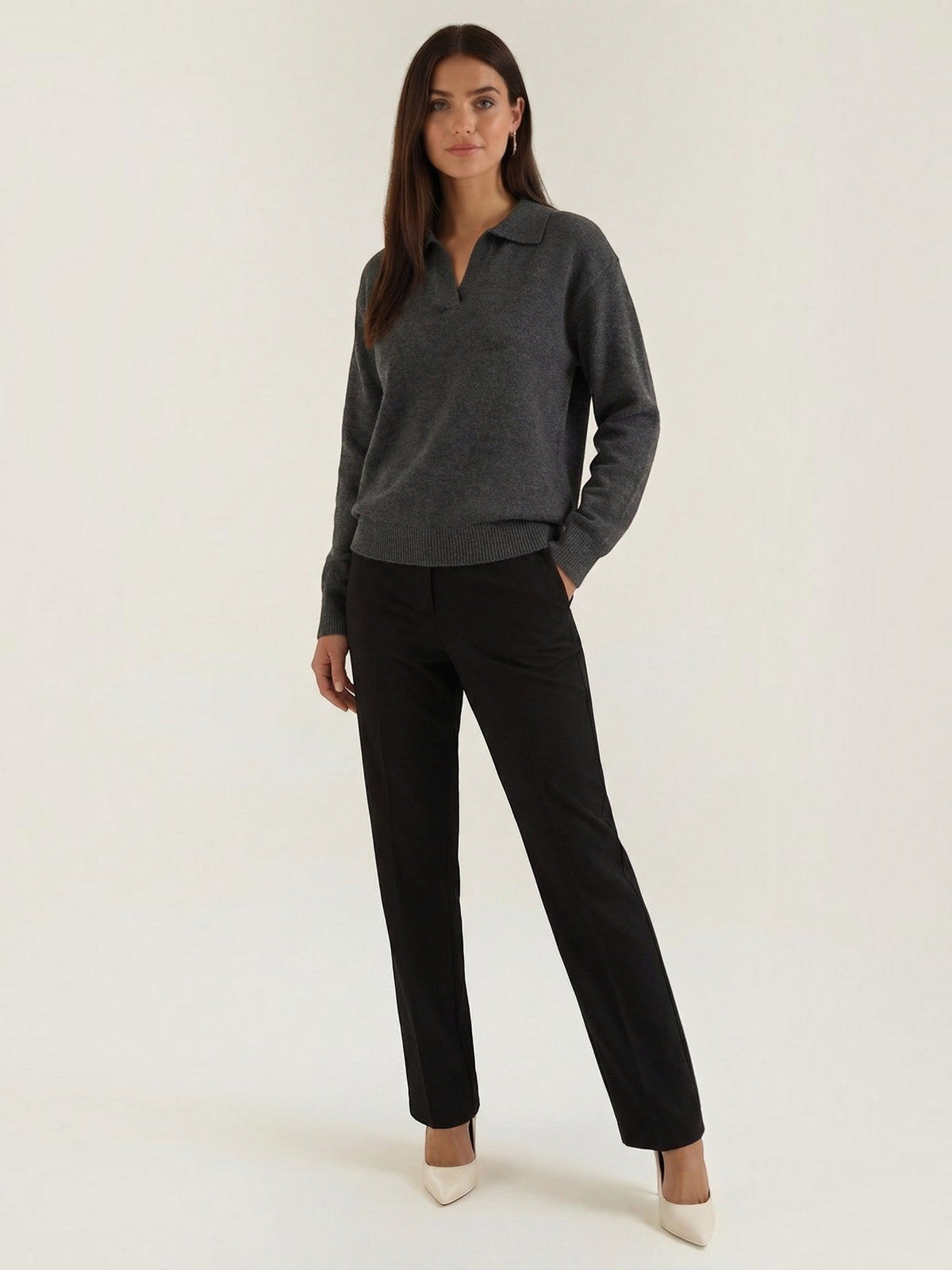 Margaret Pull En Maille À Col Polo