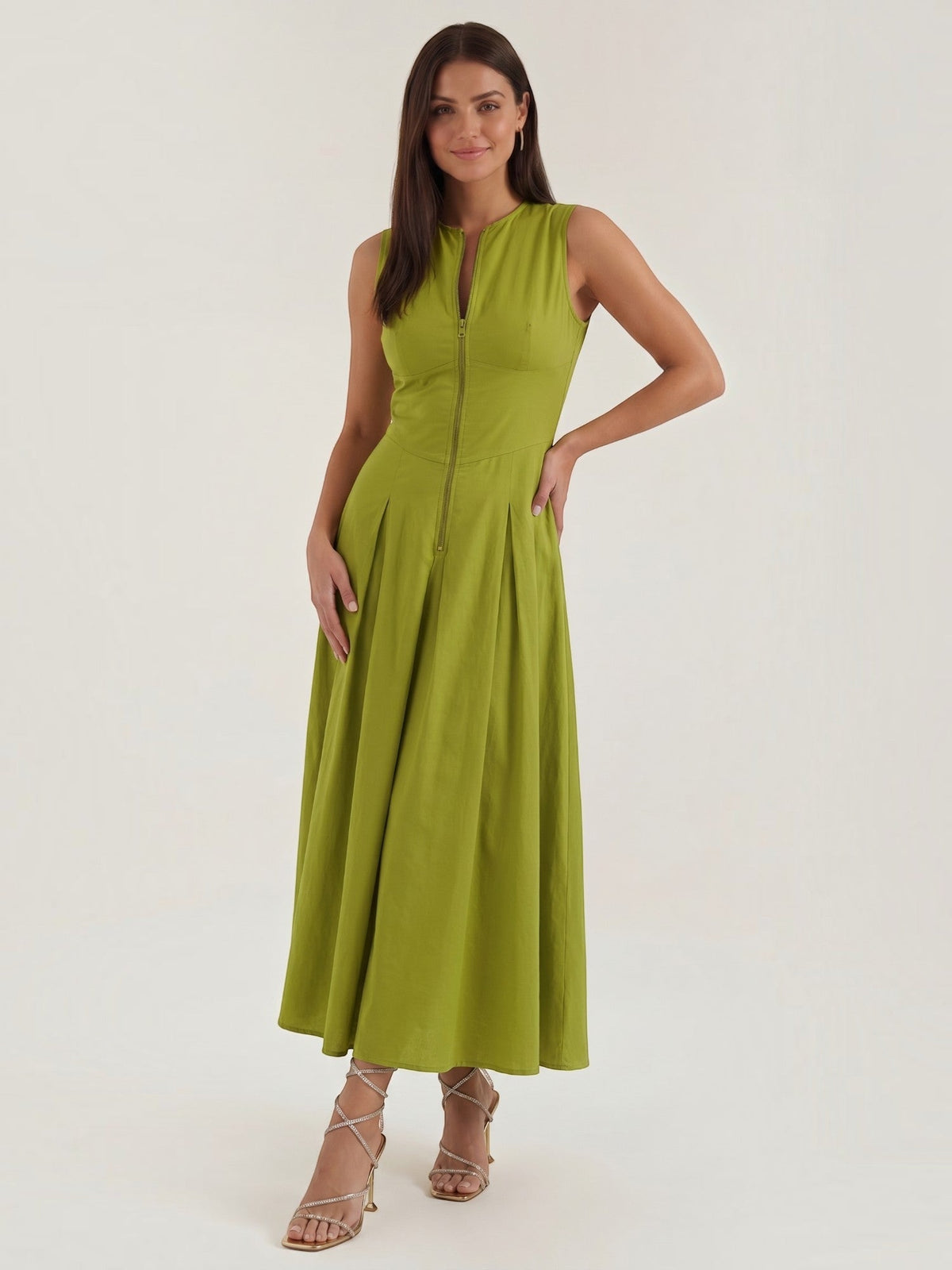 Nancy Robe Midi Évasée