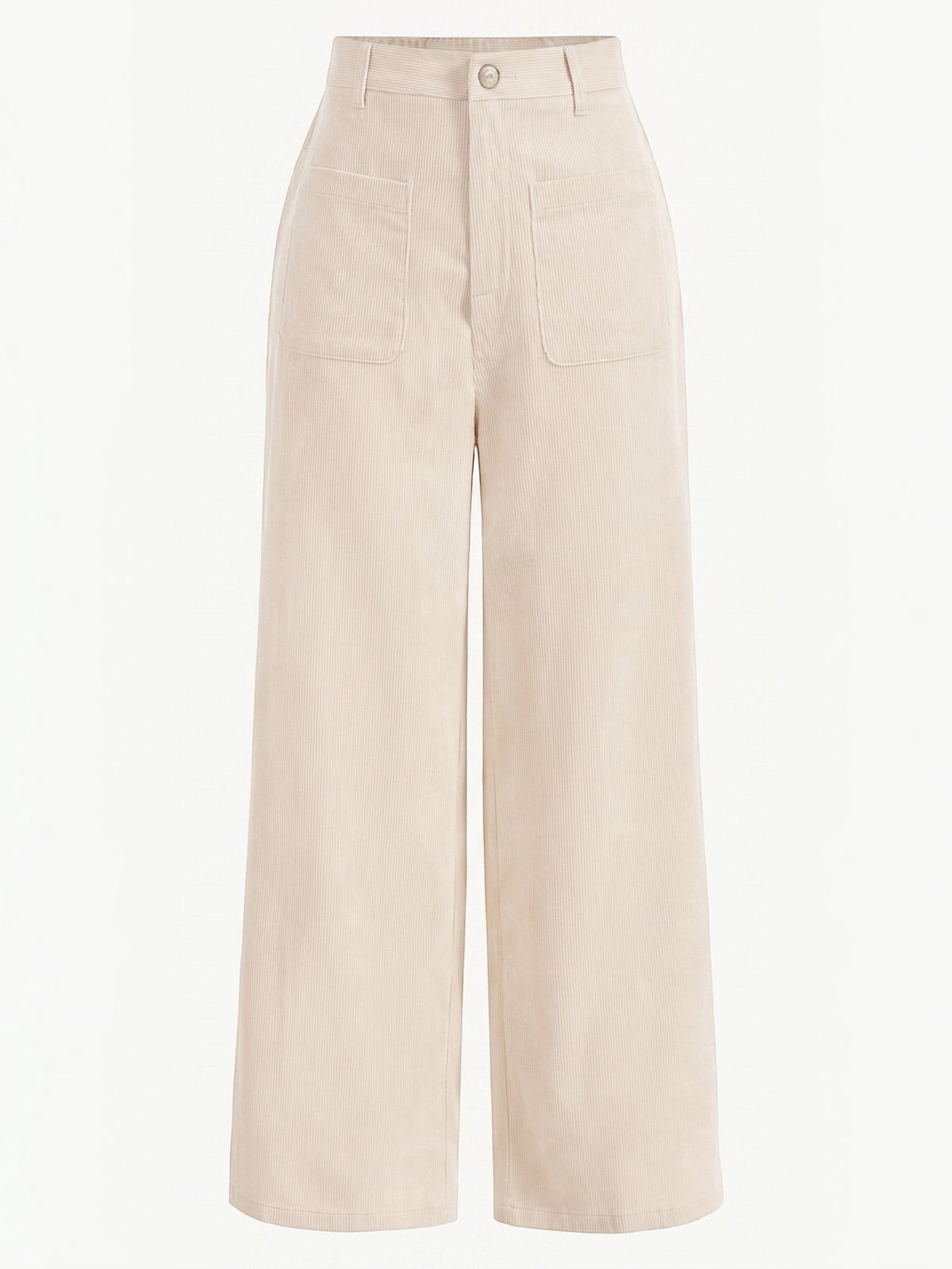 Allison Pantalon Large En Velours Côtelé
