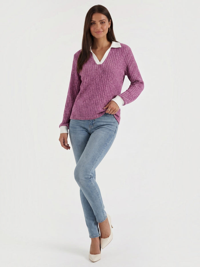 Althea Pull En Maille À Col V