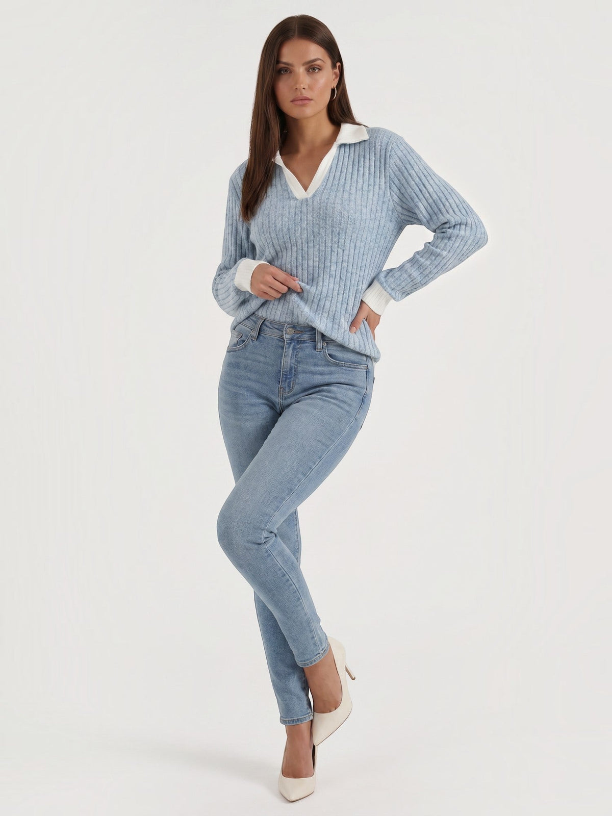 Althea Pull En Maille À Col V