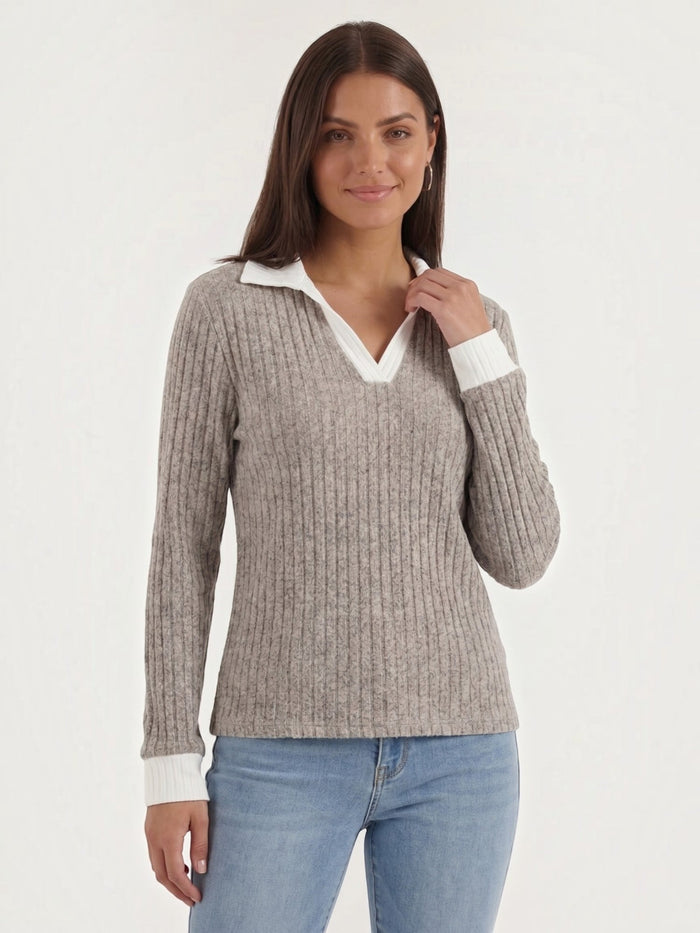 Althea Pull En Maille À Col V
