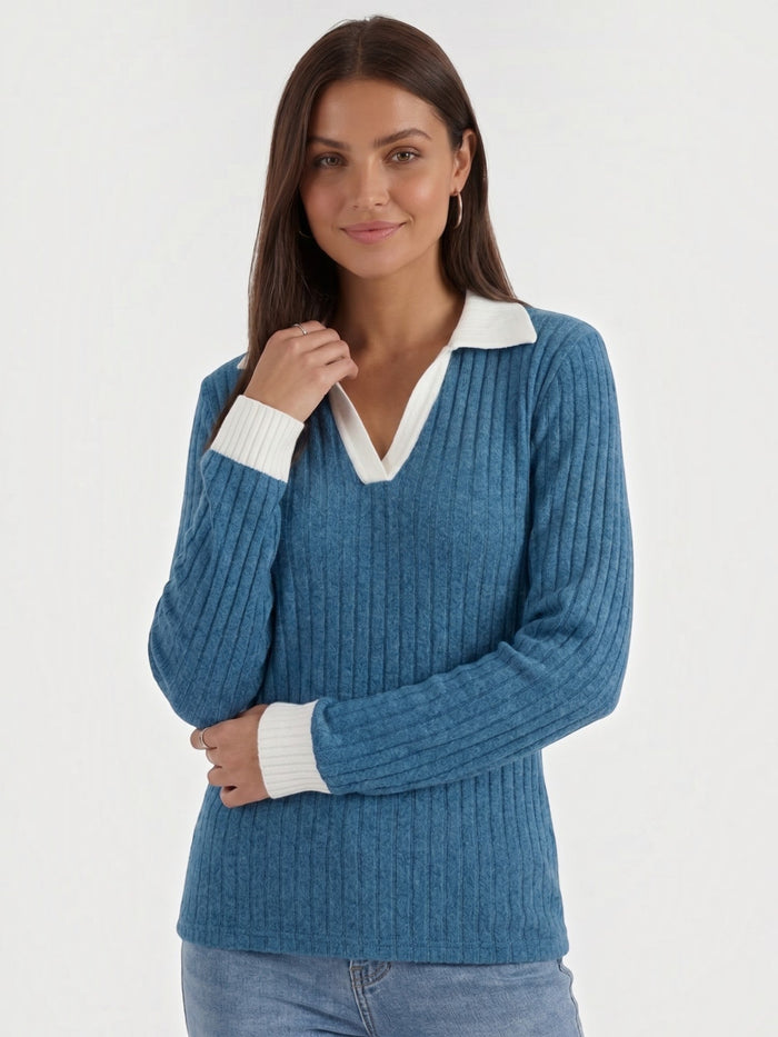 Althea Pull En Maille À Col V