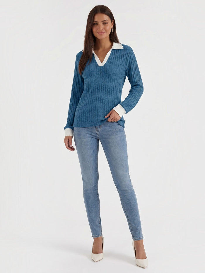 Althea Pull En Maille À Col V