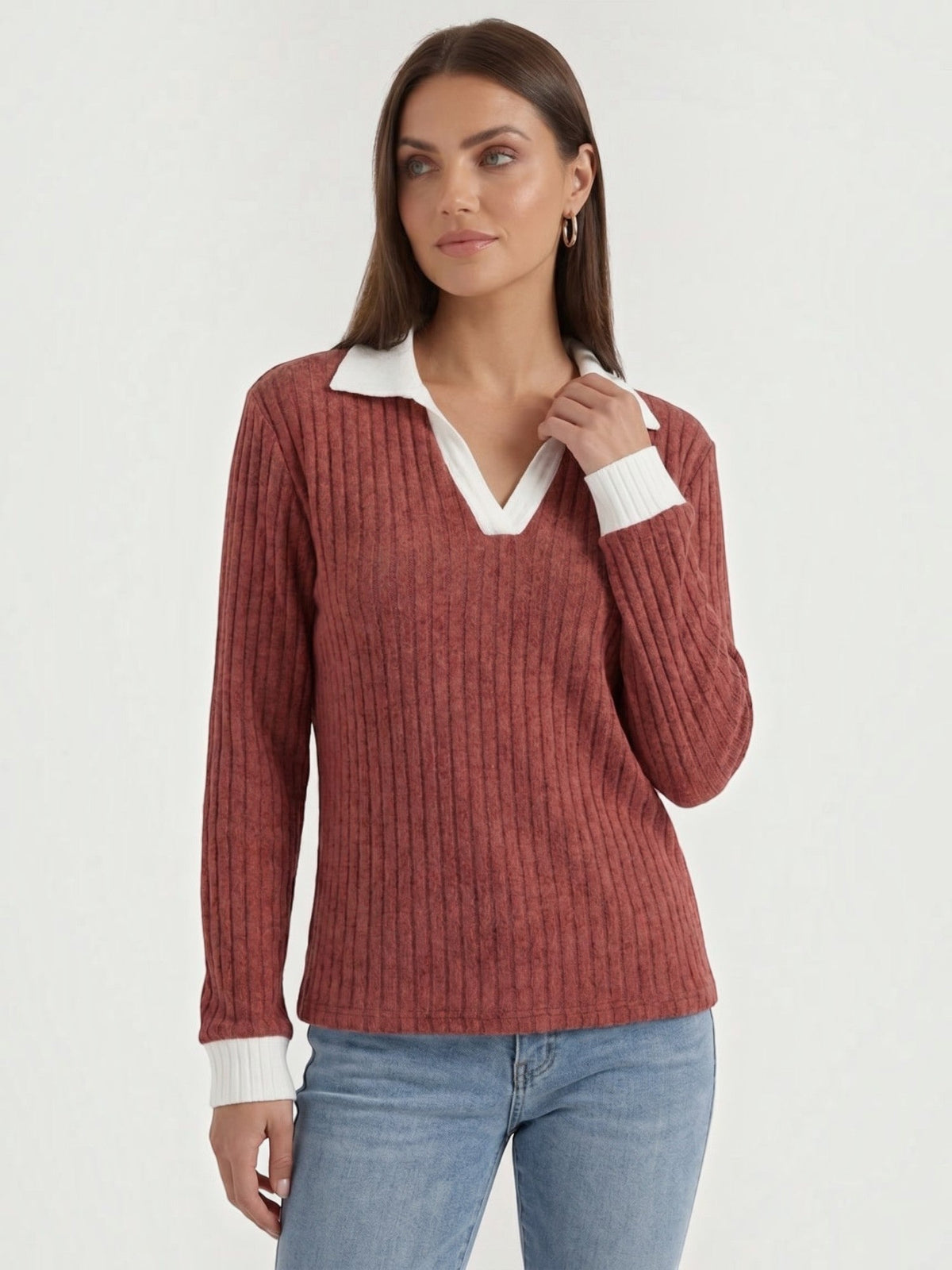 Althea Pull En Maille À Col V