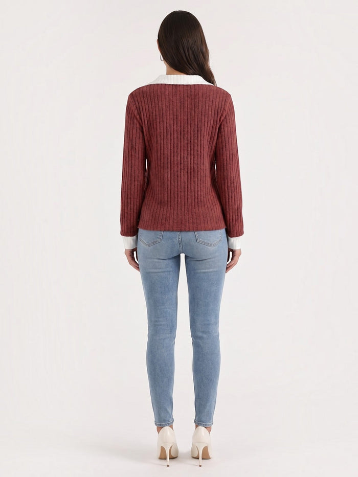 Althea Pull En Maille À Col V