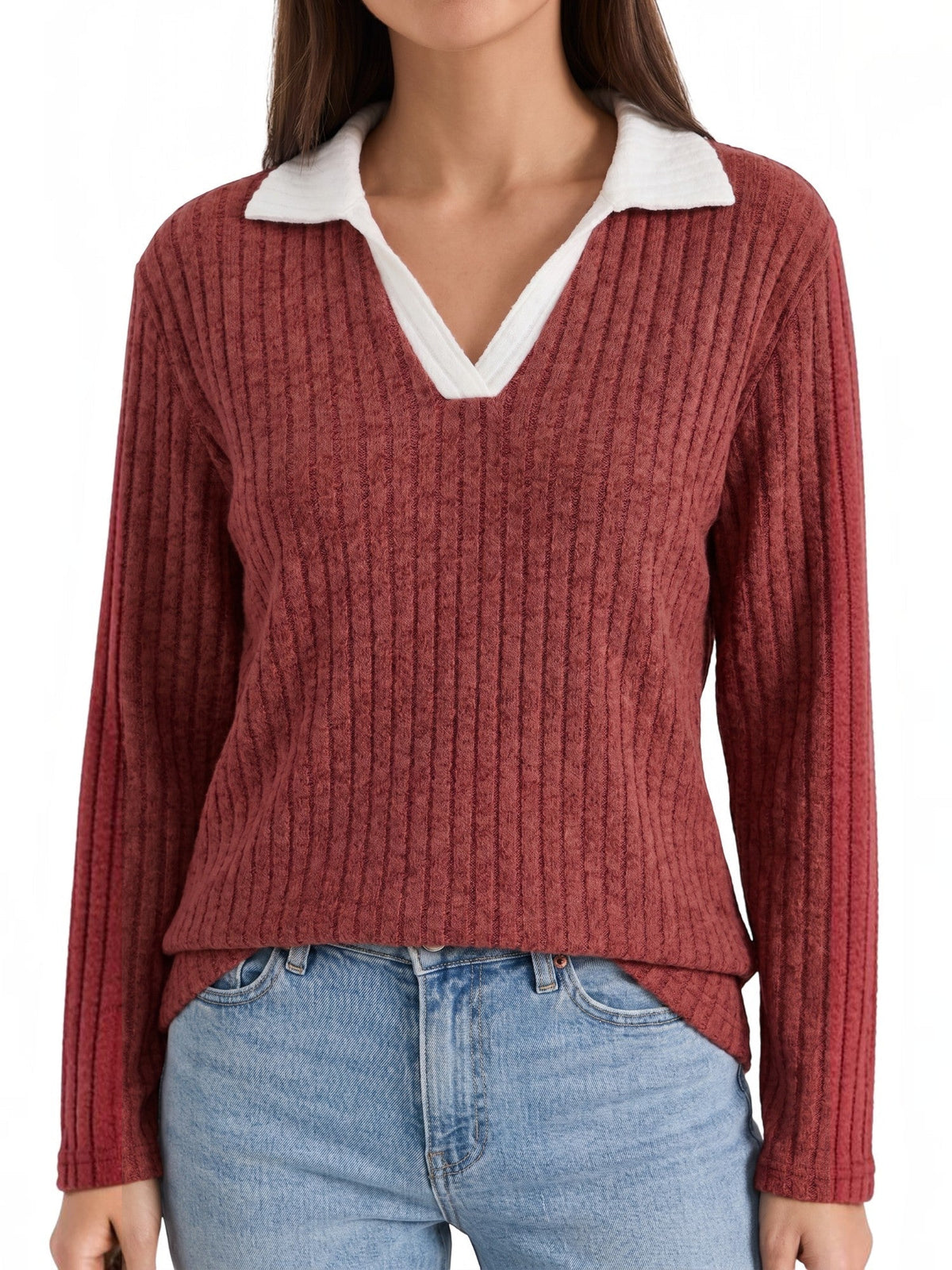 Althea Pull En Maille À Col V
