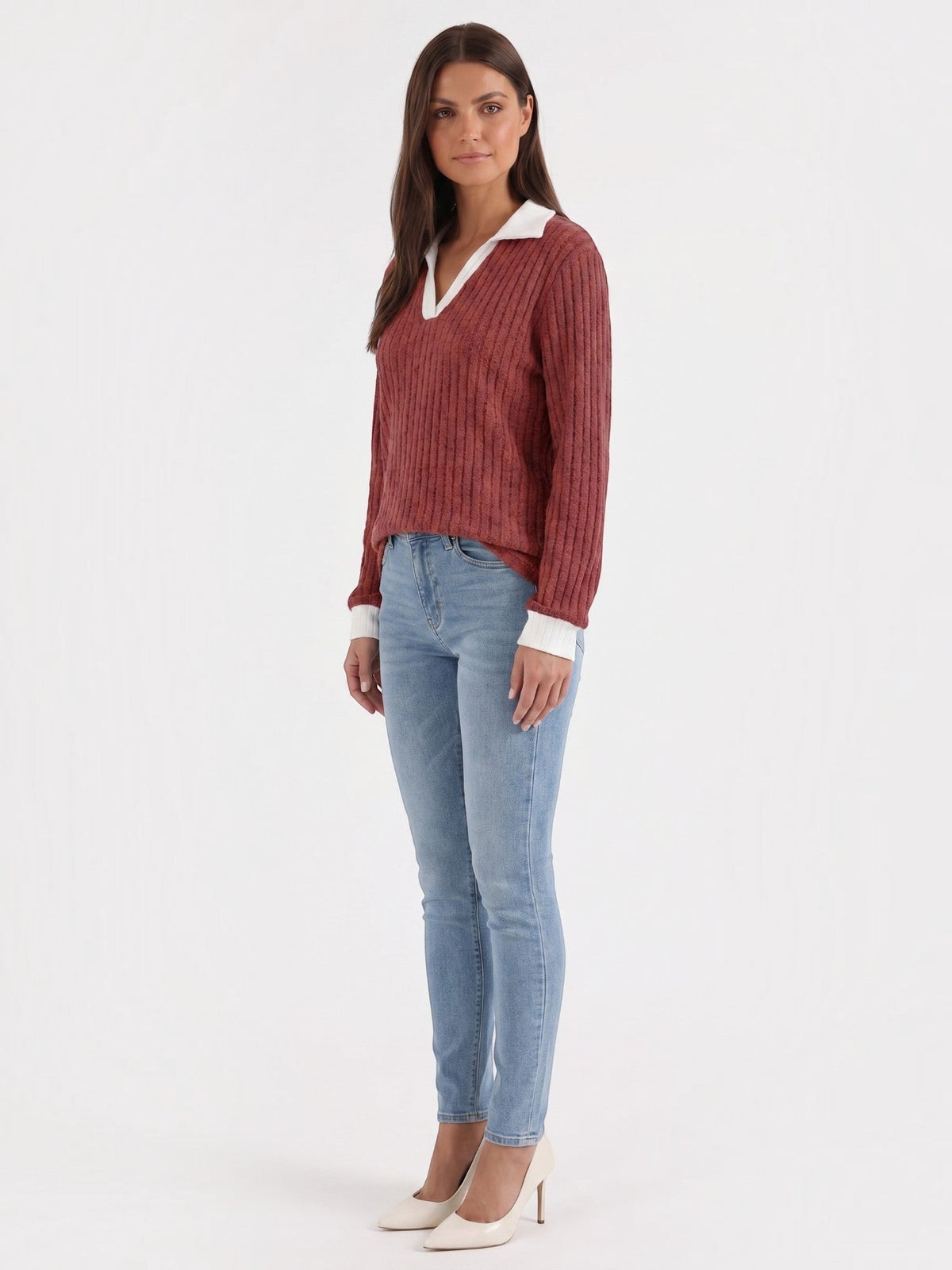 Althea Pull En Maille À Col V