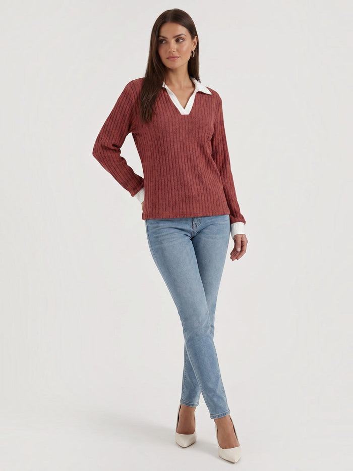 Althea Pull En Maille À Col V