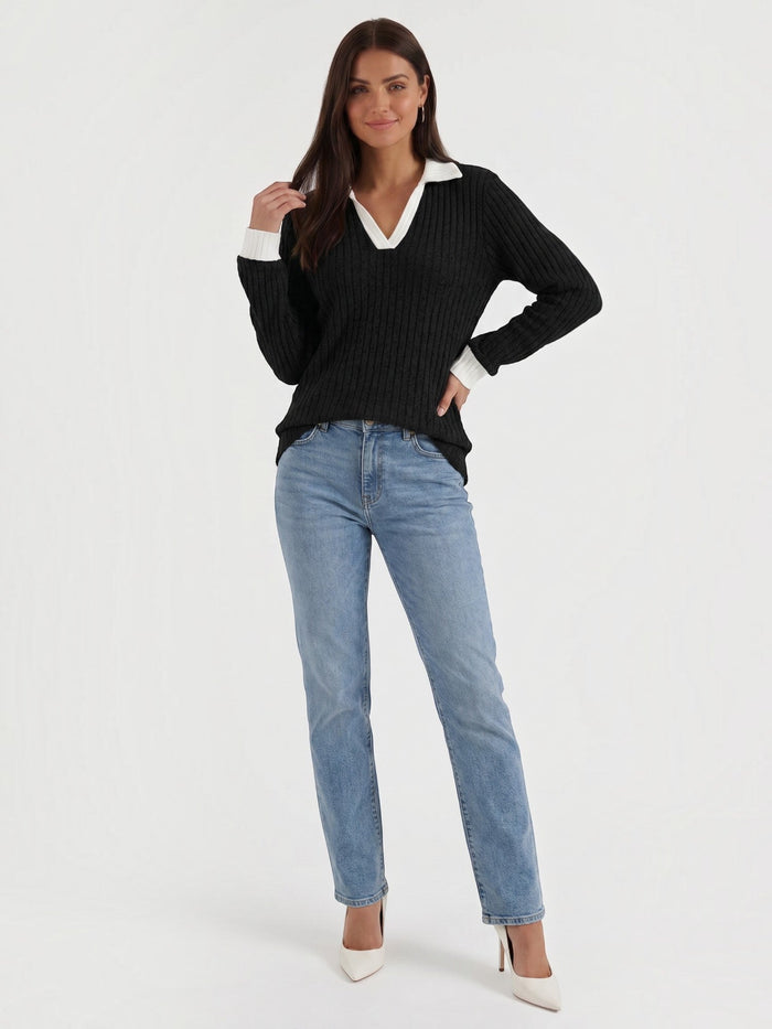 Althea Pull En Maille À Col V