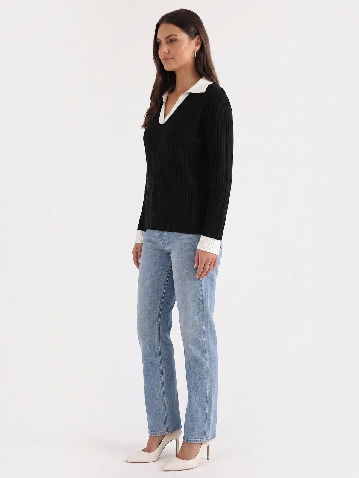 Althea Pull En Maille À Col V