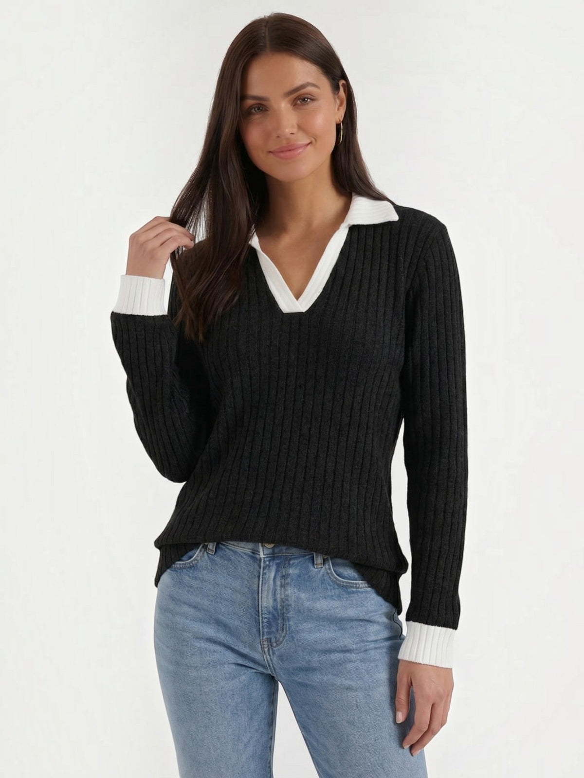 Althea Pull En Maille À Col V