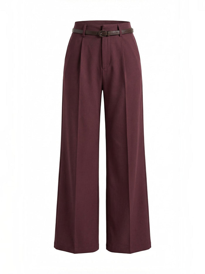 Bertha Pantalon Large Taille Haute