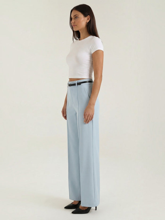 Bertha Pantalon Large Taille Haute