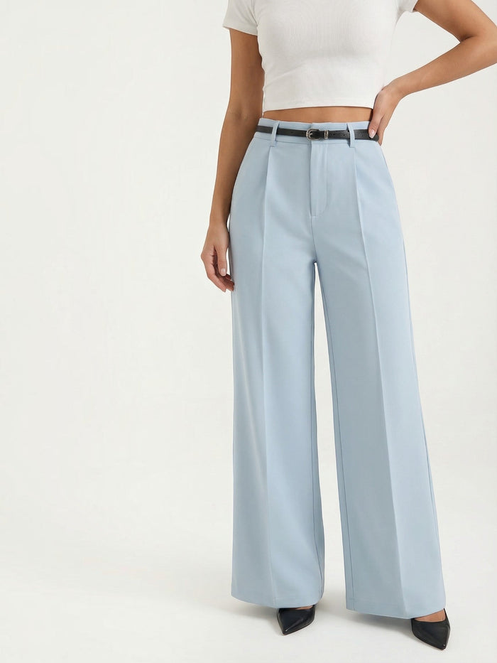 Bertha Pantalon Large Taille Haute