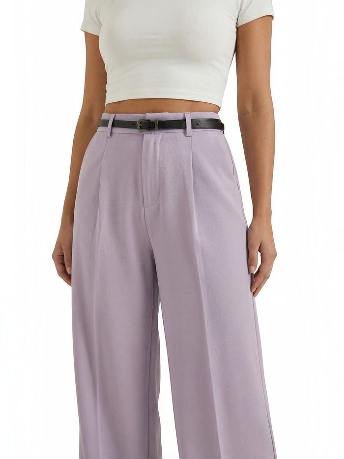 Bertha Pantalon Large Taille Haute