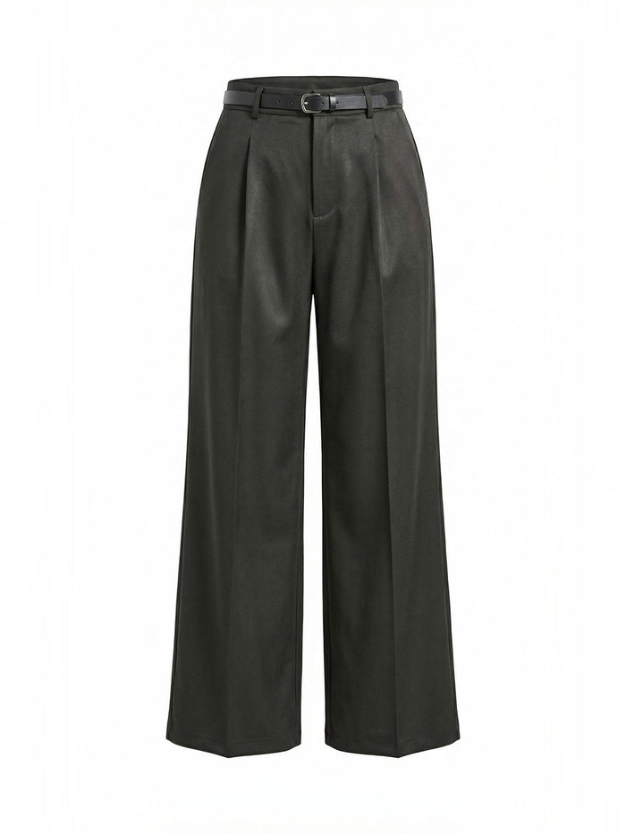 Bertha Pantalon Large Taille Haute