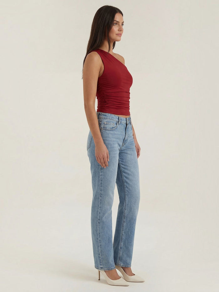 Briony Top Asymétrique Sans Manches