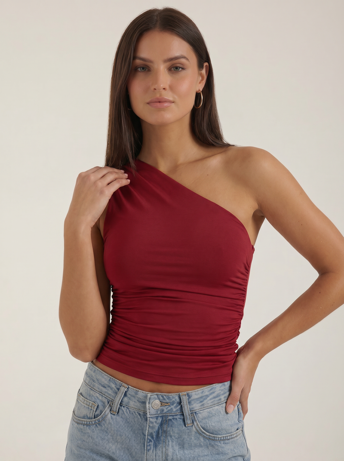 Briony Top Asymétrique Sans Manches