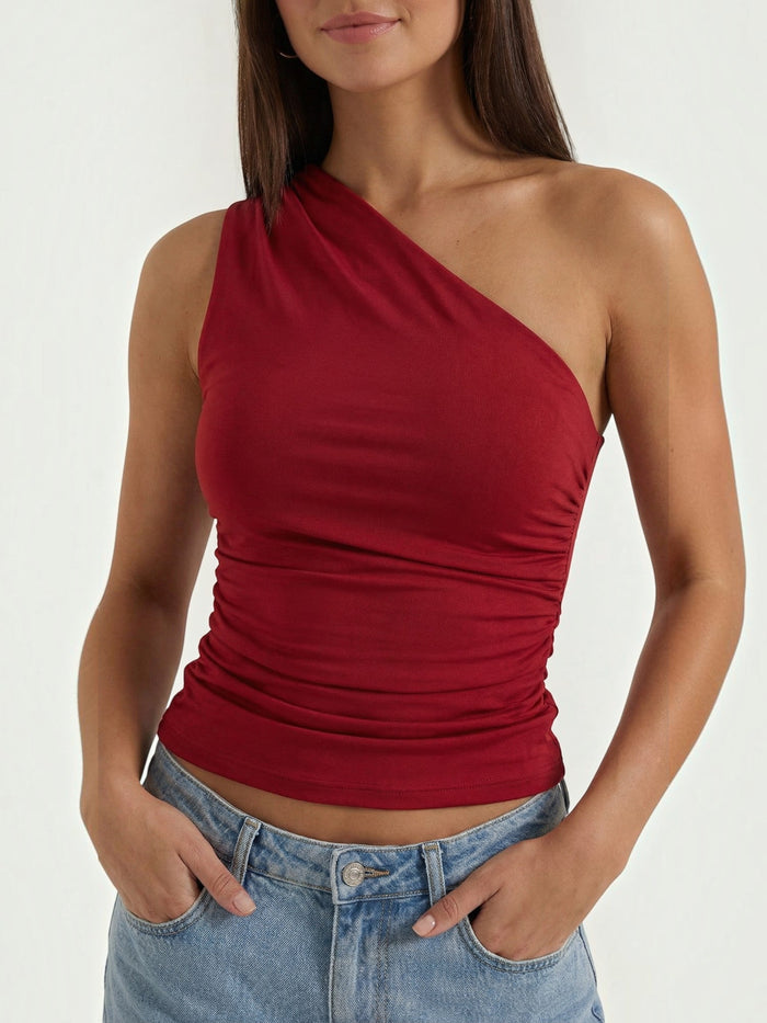 Briony Top Asymétrique Sans Manches