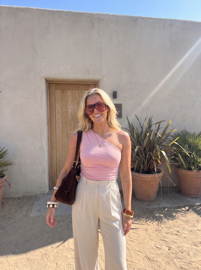 Briony Top Asymétrique Sans Manches