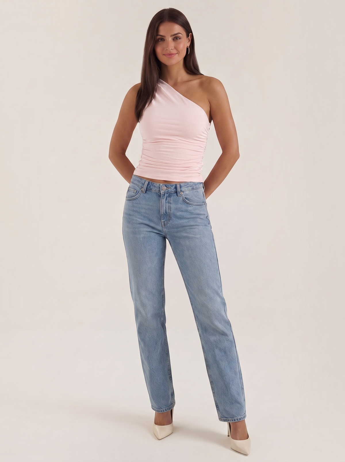 Briony Top Asymétrique Sans Manches