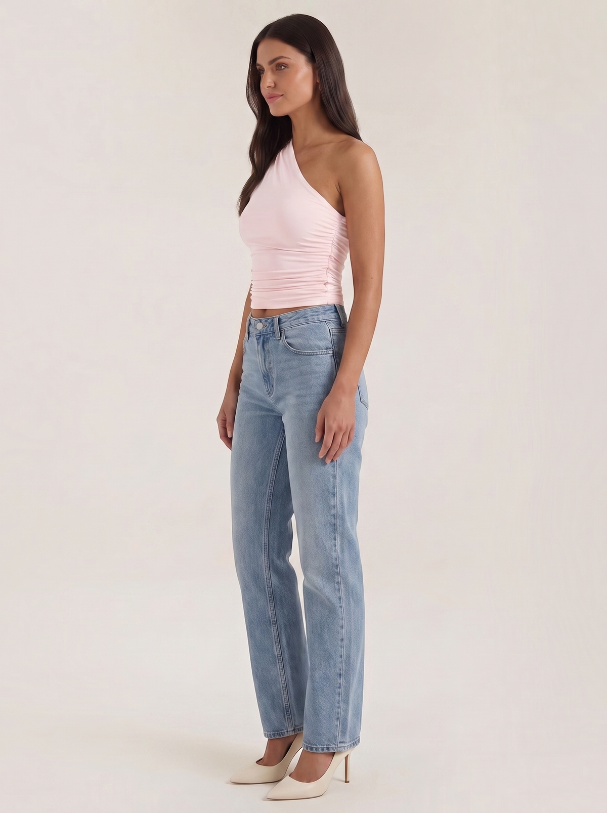 Briony Top Asymétrique Sans Manches