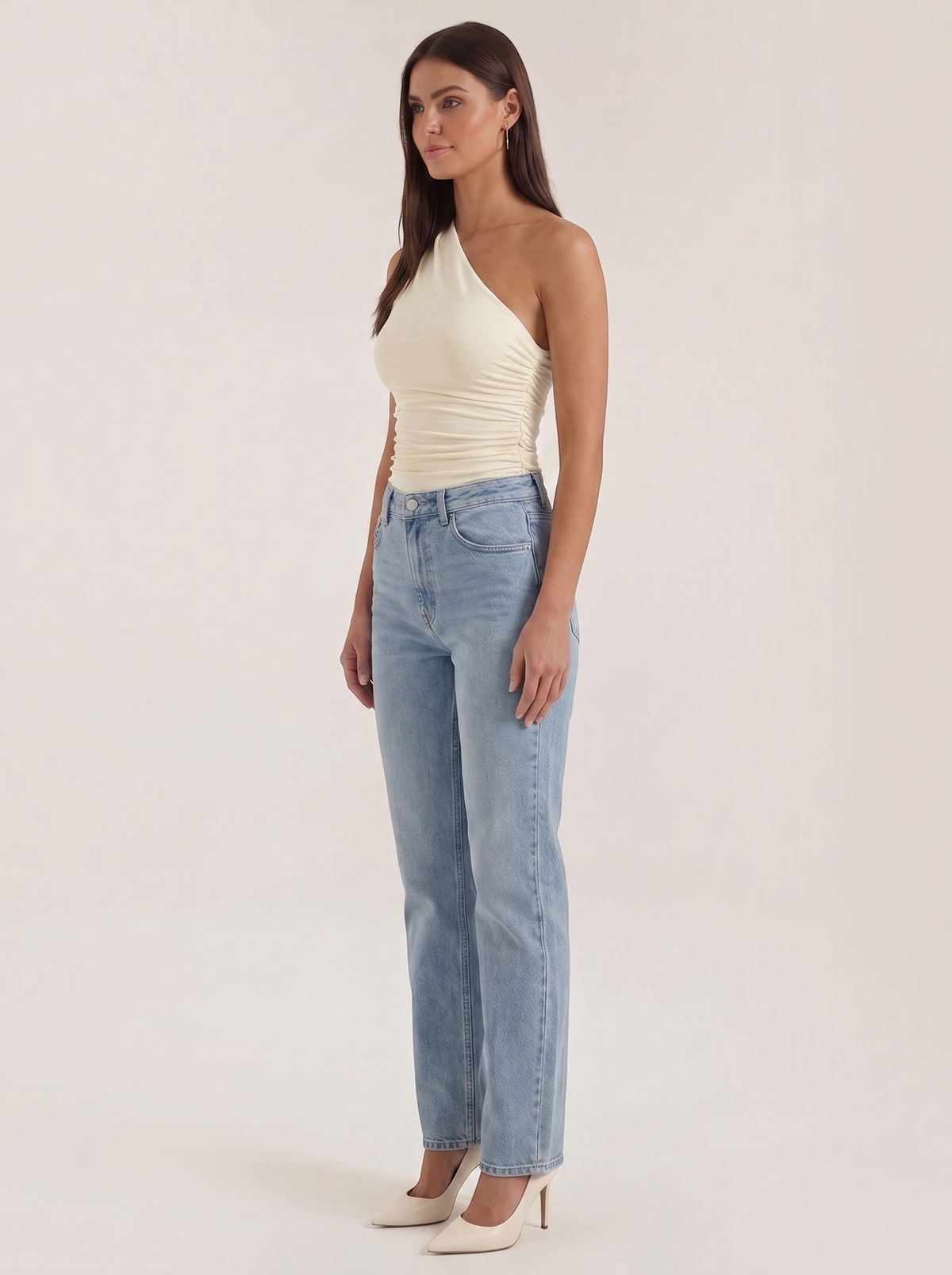 Briony Top Asymétrique Sans Manches