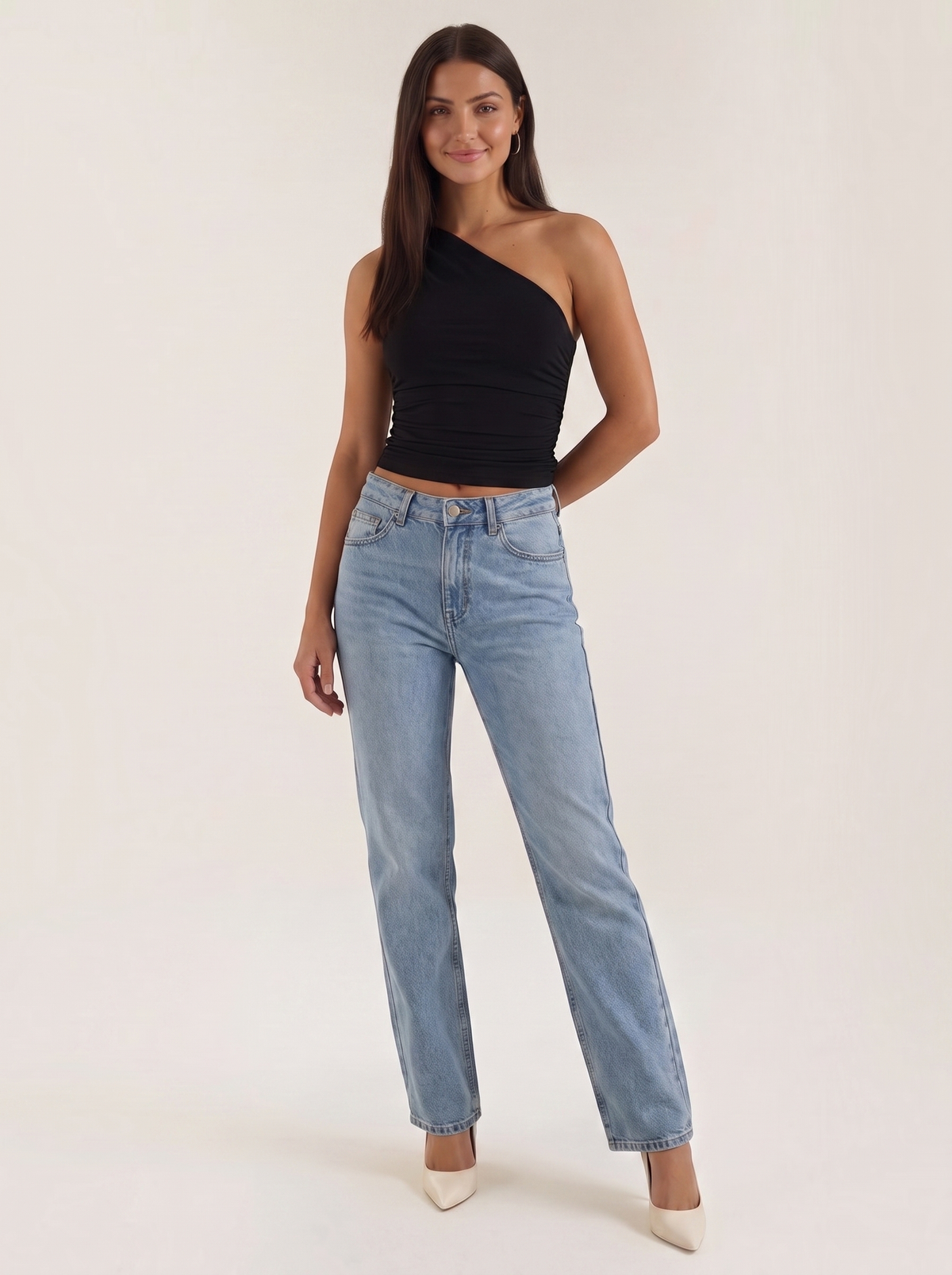Briony Top Asymétrique Sans Manches