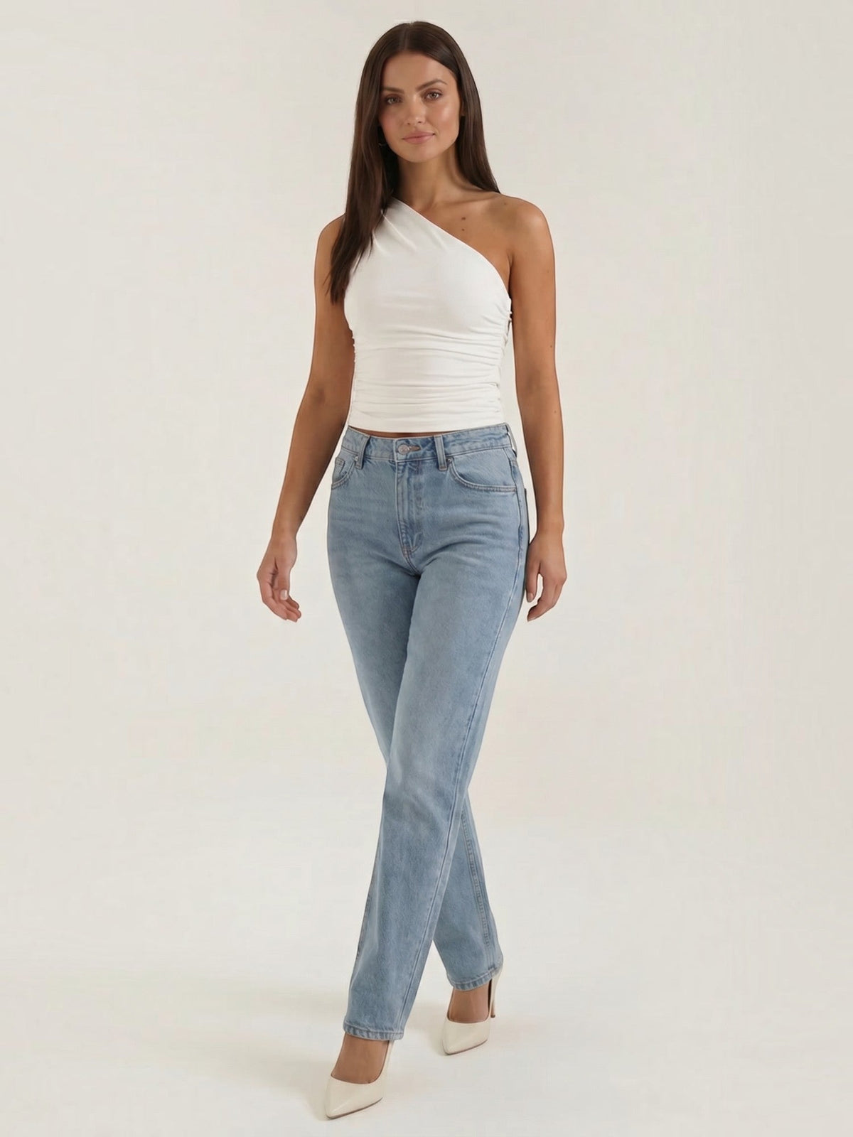 Briony Top Asymétrique Sans Manches