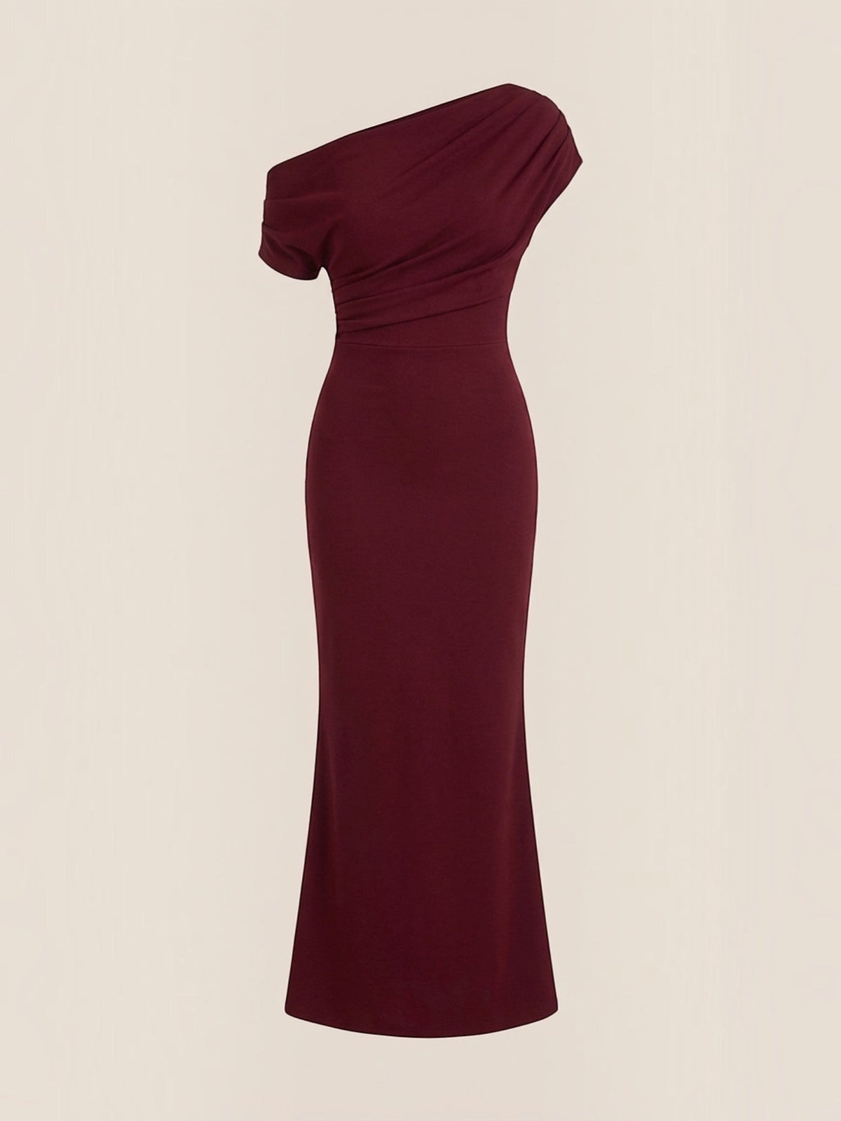 Candice Robe Longue Asymétrique Épaules Dénudées
