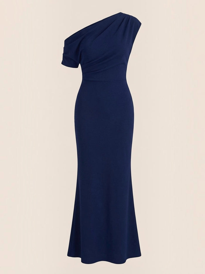 Candice Robe Longue Asymétrique Épaules Dénudées