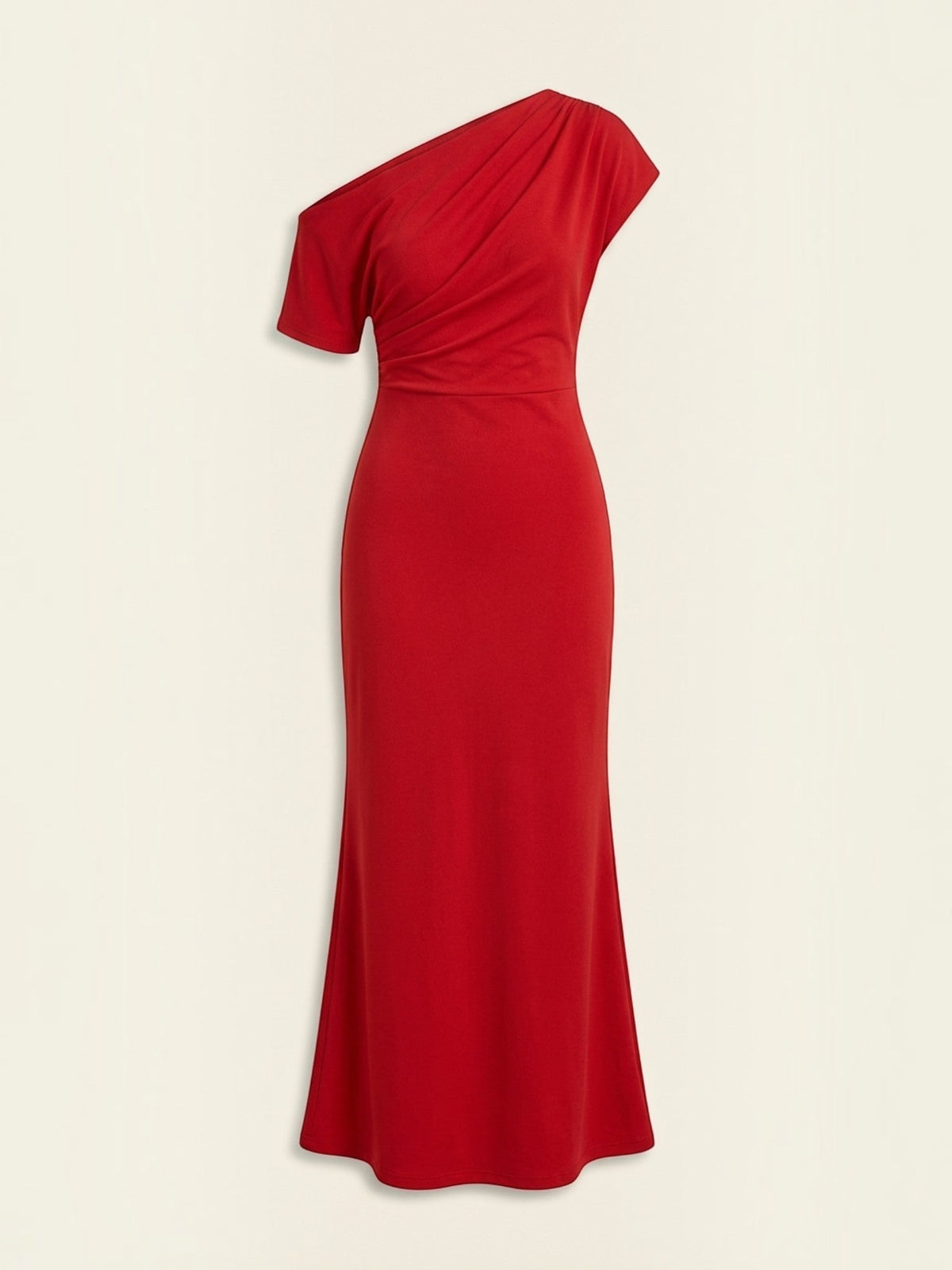 Candice Robe Longue Asymétrique Épaules Dénudées