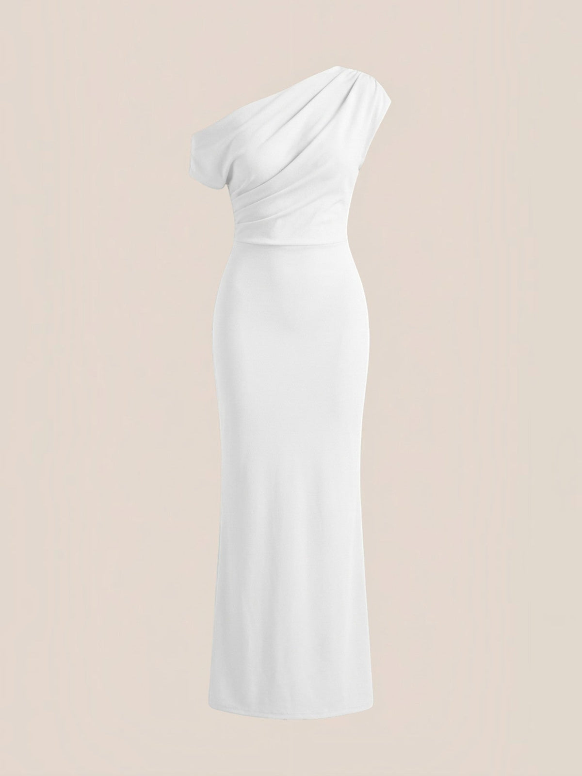 Candice Robe Longue Asymétrique Épaules Dénudées