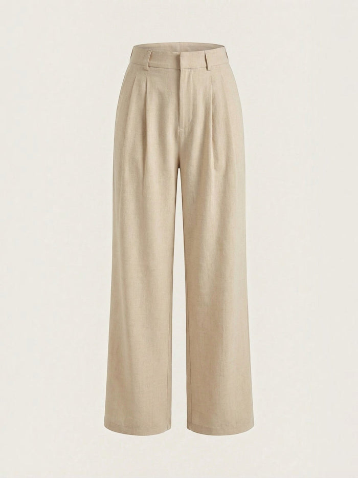 Courtney Pantalon Large Taille Haute