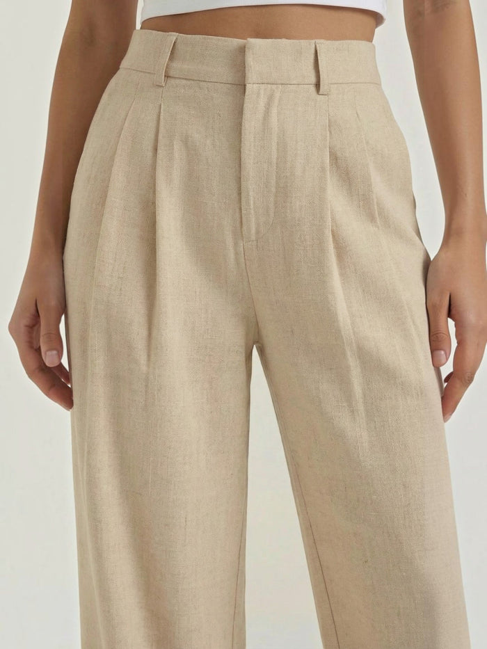 Courtney Pantalon Large Taille Haute
