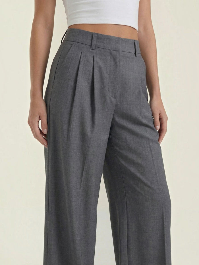 Courtney Pantalon Large Taille Haute
