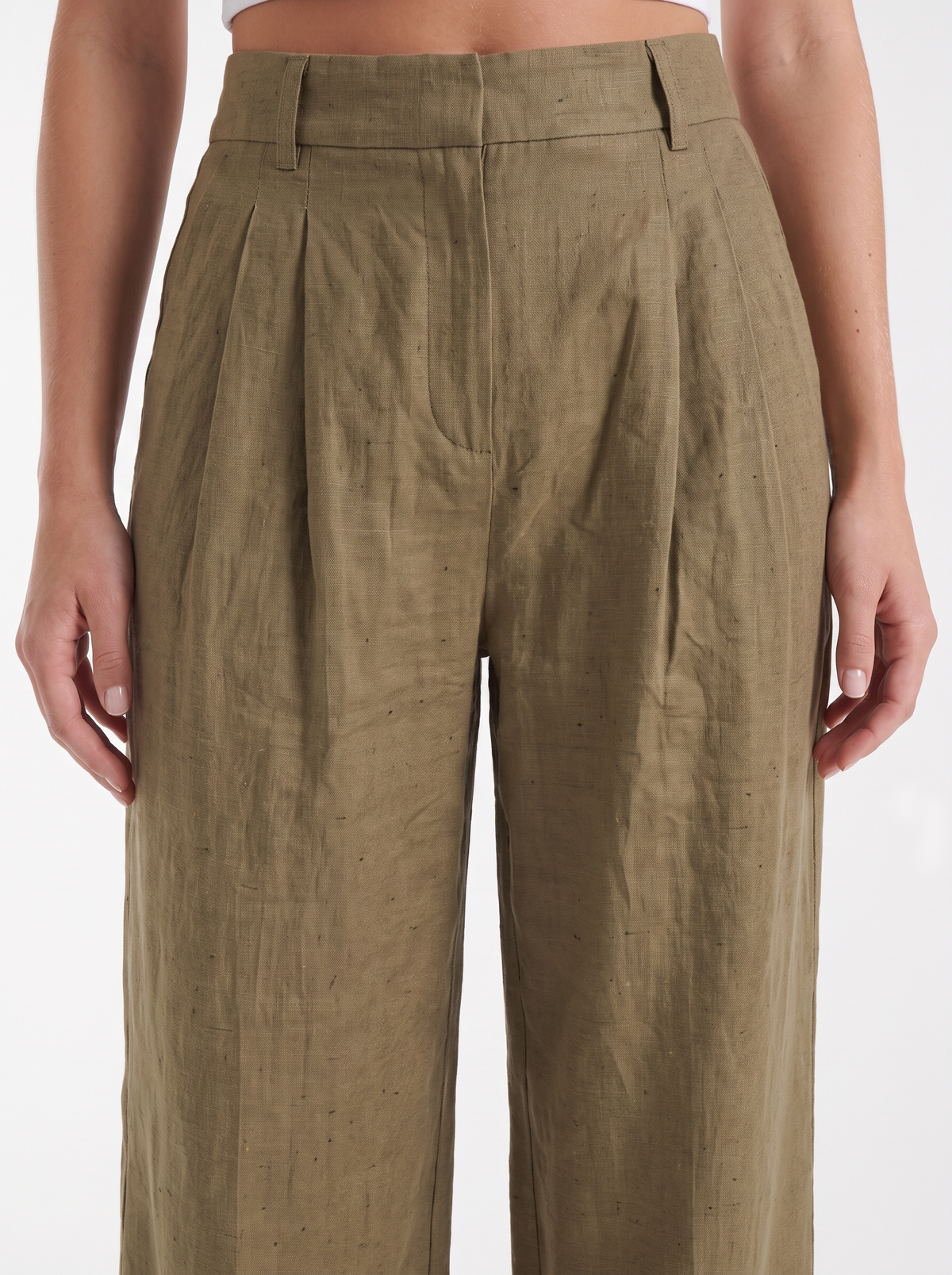 Courtney Pantalon Large Taille Haute