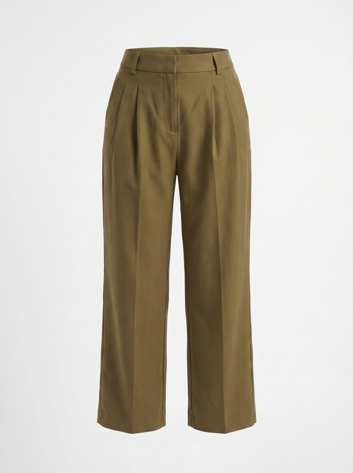 Courtney Pantalon Large Taille Haute