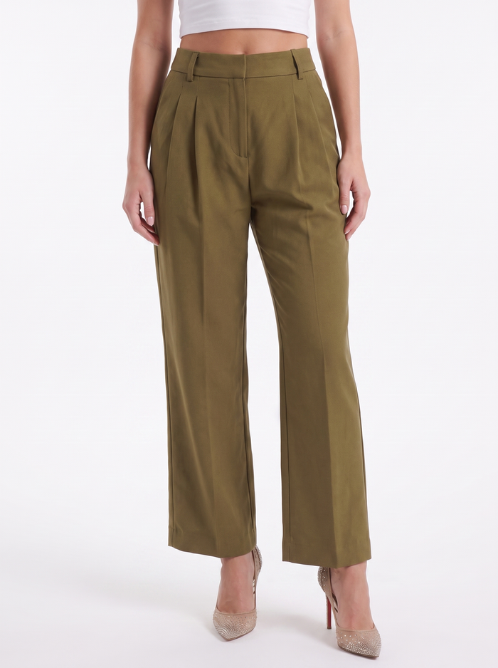 Courtney Pantalon Large Taille Haute