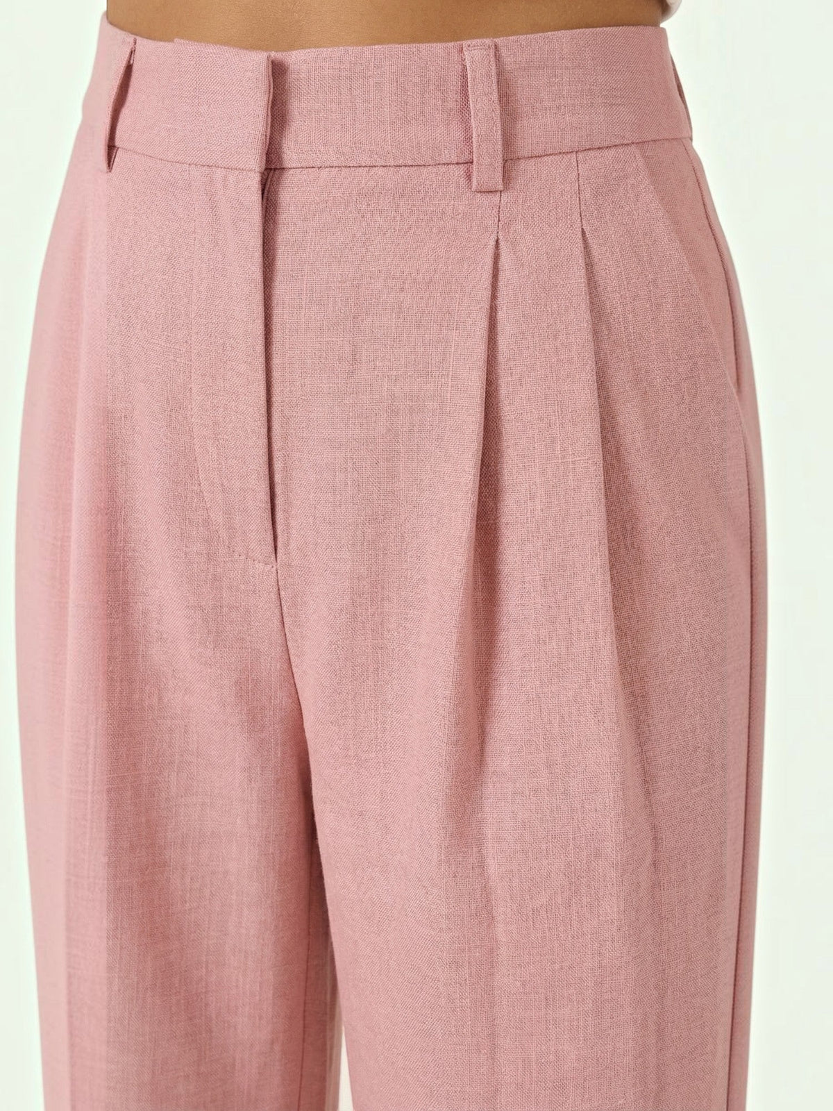 Courtney Pantalon Large Taille Haute