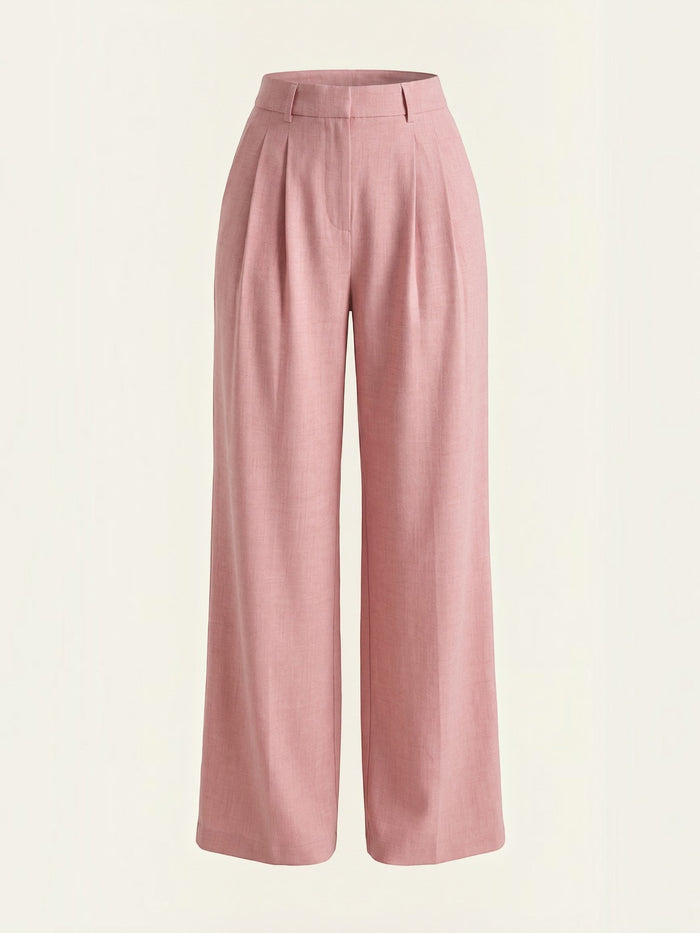Courtney Pantalon Large Taille Haute