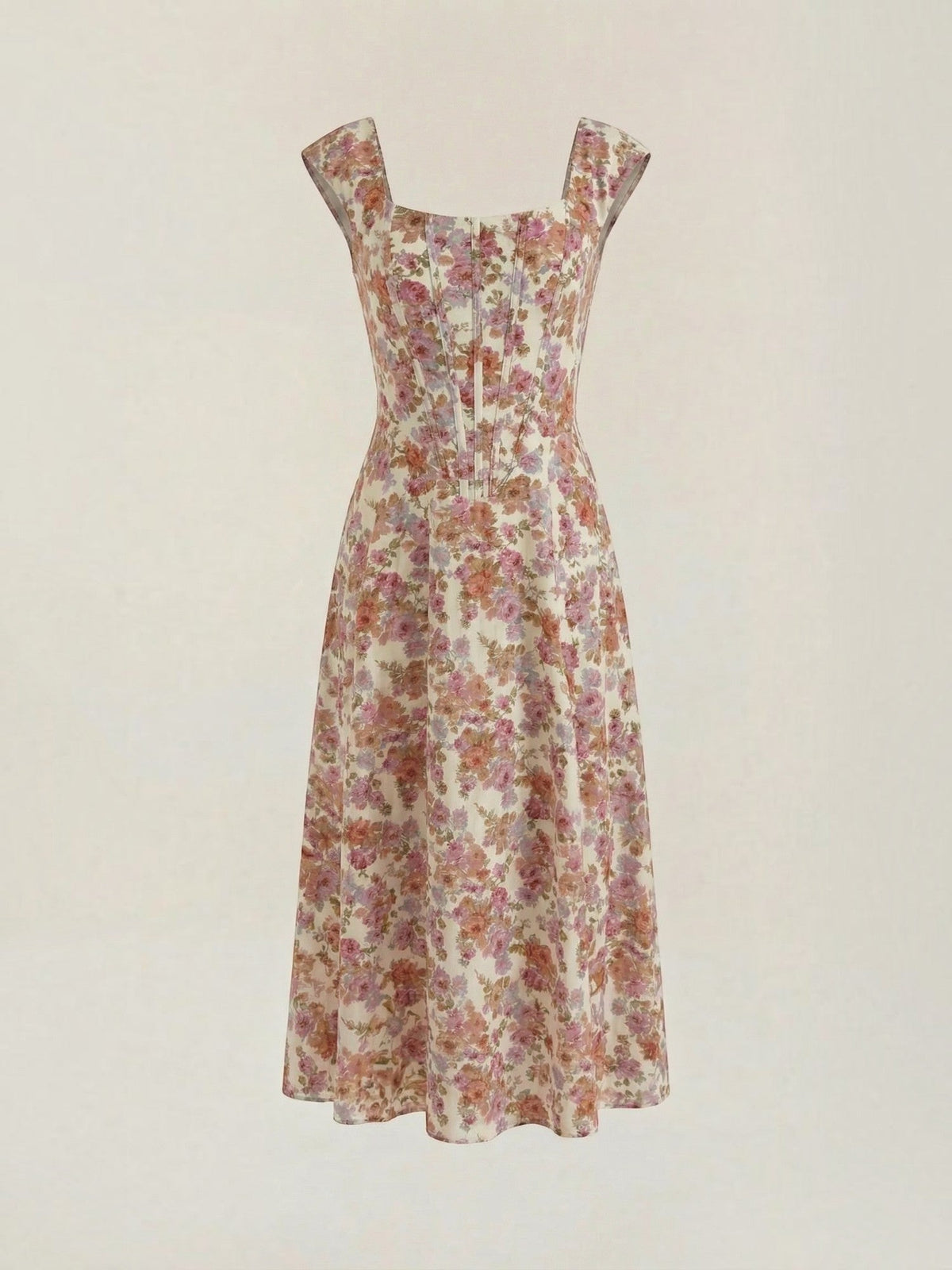 Dahlia Robe Midi D'Été