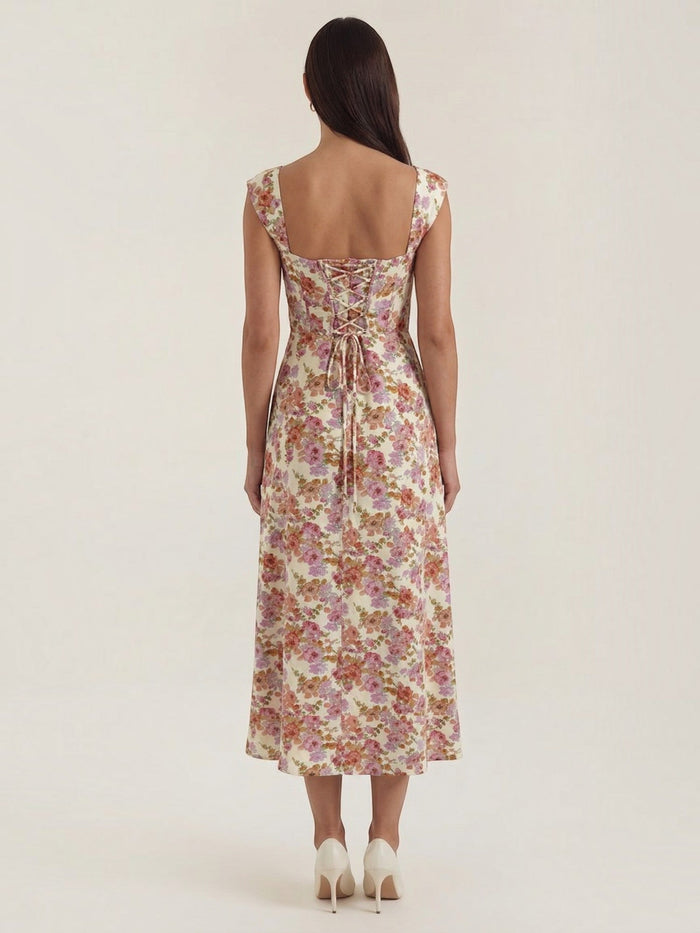 Dahlia Robe Midi D'Été