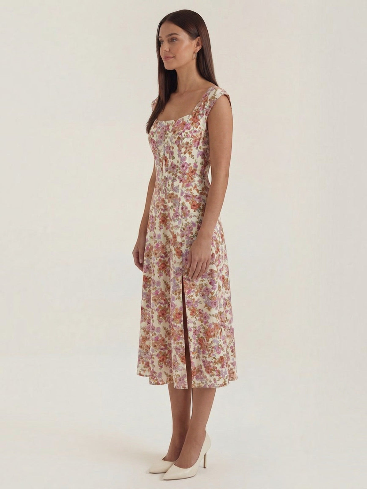 Dahlia Robe Midi D'Été