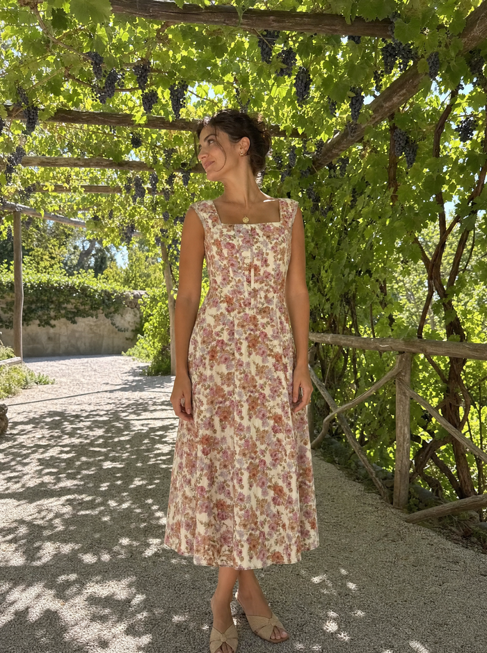 Dahlia Robe Midi D'Été